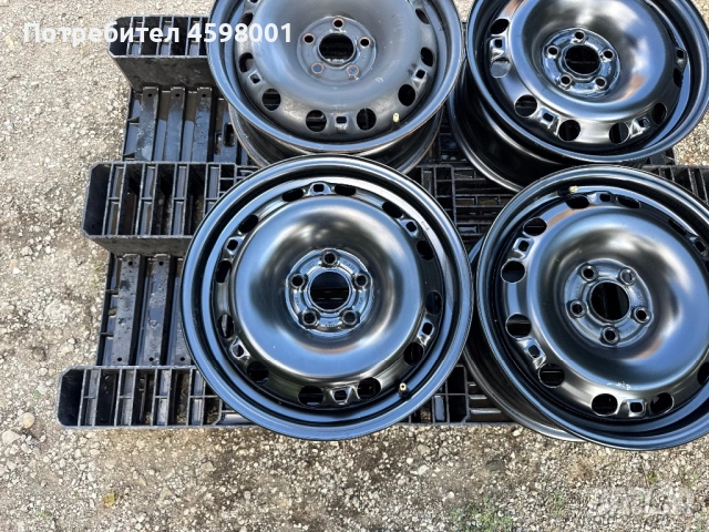 4бр.НОВИ ЖЕЛЕЗНИ ДЖАНТИ 15цола 5x100 за Skoda,Vw,Seat, снимка 5 - Гуми и джанти - 54917646