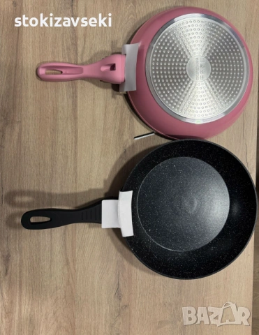 Комплект тигани Cheffinger с мраморно покритие – 3 части за всяка кухня , снимка 4 - Съдове за готвене - 54138517