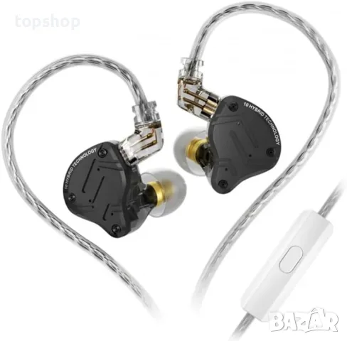 Чисто нови запечатани в целофан професионални слушалки IEM KZ ZS10 Pro X с микрофон ​ 