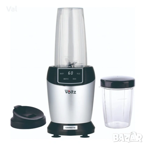 Мощен нутри блендер Oliver Voltz, 1200W с LED дисплей и 2 кани за смути (1000ml/800ml), снимка 7 - Блендери - 54875694
