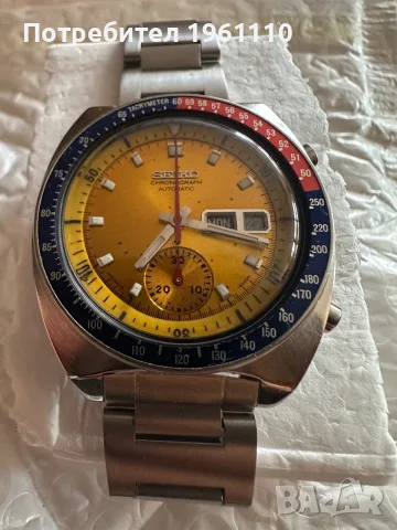 Продавам мъжки, ръчен часовник, SEIKO “Pogue” 6139-6002, Automatic Chronograph Vintage., снимка 2 - Мъжки - 55436190