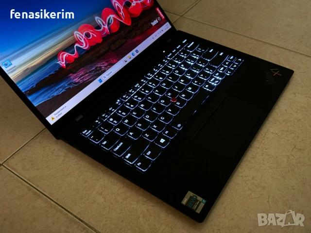 14' HDR 4K UHD+ Core i7-1185G7 Lenovo ThinkPad X1 Carbon Gen 9 16GB LPDDR4X/512GB NVMe/Win 11/Бат 8ч, снимка 6 - Лаптопи за работа - 54575722