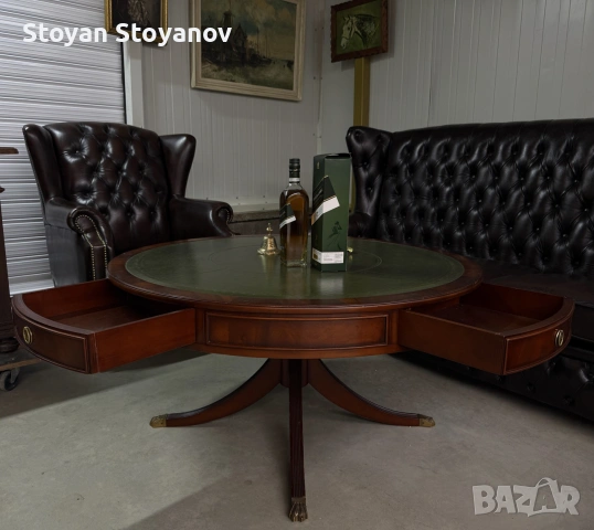 Кръгла маса HELDENSE – Fine English Style Furniture, снимка 3 - Маси - 55281966