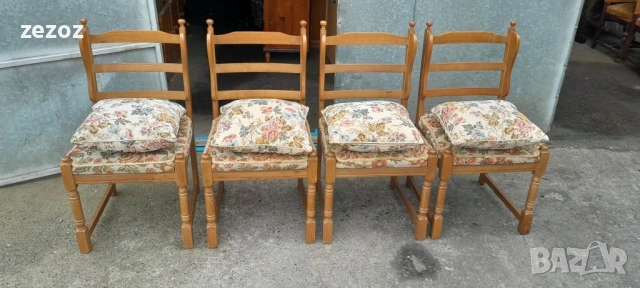 Столове-масив-4бр.№013, снимка 4 - Столове - 54003870