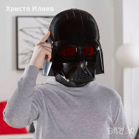 Star Wars Интерактивна маска Hasbro Darth Vader с функция промяна на гласа, снимка 2 - Други - 54482316