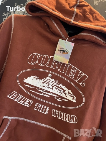 Corteiz Rules The World Екип S - Brown - Нов с етикет, снимка 3 - Спортни дрехи, екипи - 55545338
