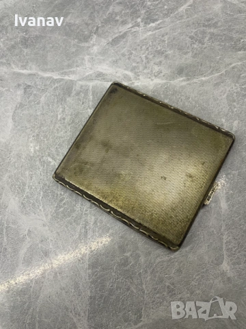 Alpacca Hoka никелова кутия за цигари 1950 г., снимка 2 - Антикварни и старинни предмети - 53982841