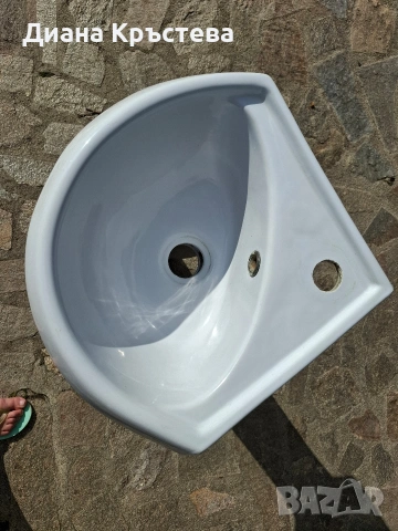 Ъглов умивалник малък с ботуш, снимка 4 - Мивки - 54302443