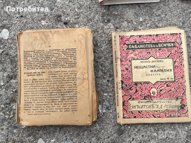 Книга-повест "Нещастна фамилия" 