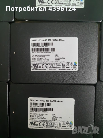 Samsung SM883 ssd 960GB Enterprise, снимка 2 - Твърди дискове - 54585776