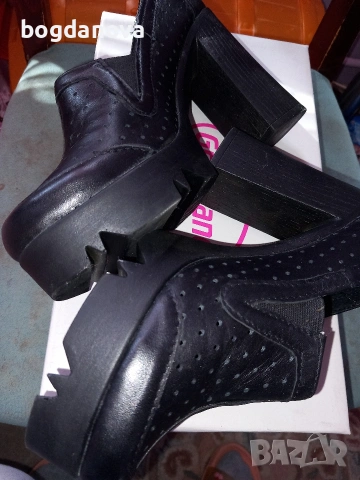 Нови български затворени обувки от естествена кожа, снимка 6 - Дамски обувки на ток - 53986189