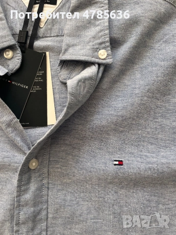 Мъжка риза с къс ръкав Tommy Hilfiger - L, снимка 3 - Ризи - 54594511