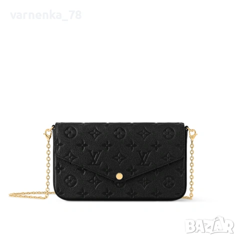 Louis Vuitton Félicie Pochette Empreinte оригинална дамска официална чанта, снимка 3 - Чанти - 54607824