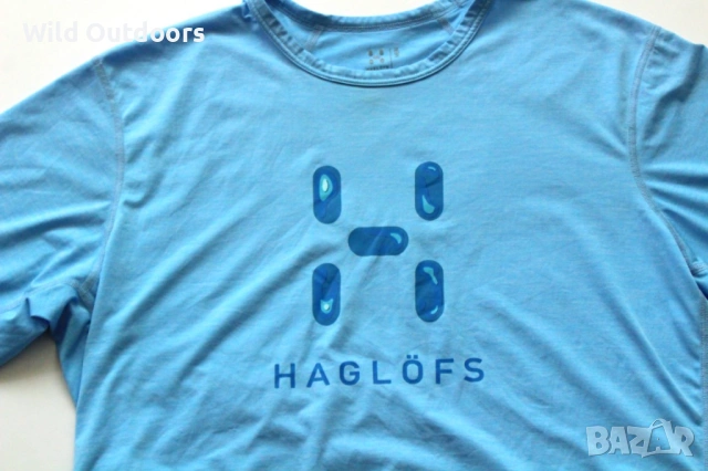 HAGLOFS - мъжка спортна тениска, размер L, снимка 2 - Спортни дрехи, екипи - 54334453