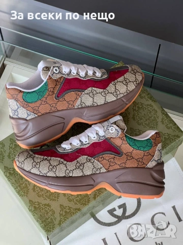 Gucci Унисекс Маратонки👟Дамски Маратонки👟Мъжки Спортни Обувки Гучи Код E1329, снимка 4 - Маратонки - 53969515
