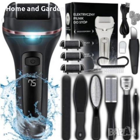 Електричска пила за крака - пълен комплект за базов педикюр