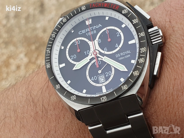 Certina "DS ROYAL" SWISS MADE Chronograph, снимка 5 - Мъжки - 55011946
