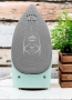 Туристическа ютия Voltz, 1500W Max, Керамична плоча, Паров удар, Сгъваема дръжка, Бял/зелен, снимка 9