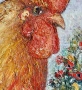 Петел, картина, маслени бои / платно, портрет, снимка 2