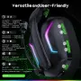 WESEARY WG1 Безжични геймърски слушалки с микрофон – 2.4GHz, Bluetooth 5.0, RGB, до 50 часа работа, снимка 6