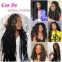 Нова афро къдрава Синтетична коса за плитки Marley Twist, 8 пакета, 24 инча, 1B цвят, снимка 7