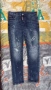 Мъжки дънки Dsquared2 ICON Milano Italy – размер 50, slim fit, distressed style, снимка 1