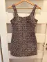 ZARA къса туидена рокля с пайети, размер XS, снимка 1