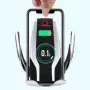 Поставка за телефон с вградено безжично зарядно за кола Smart sensor s6, снимка 8