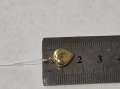 Златна Висулка Сърце 0.76гр., снимка 2