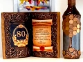 Подаръци за 50 годишен юбилей - книга-кутия с бутилка и чаши за вино, снимка 11