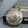 Часовник Винтидж джобен часовник с покер карти QUARTZ, снимка 1