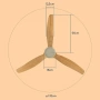 Таванен вентилатор с LED светлина -50% отстъпка - Brizy Bright Ceiling Fan, снимка 6