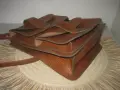 Ретро кожена мъжка чанта, снимка 2