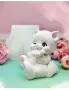3D коте въздушна целувка силиконов молд форма свещи гипс сапун смола фондан декорация торта , снимка 2