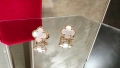 Van Cleef & Arpels VCA Rose Gold Mother of Pearl Vintage Alhambra Clips Дамски Обеци, снимка 3