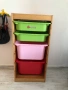 Съхранение на играчки, дървена секция, дърво масив, ИКЕА, IKEA Trofast, снимка 3