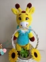 Жираф - ръчно плетена играчка, снимка 3