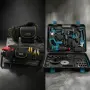 Комплект акумулаторни инструменти BOXER BX-187 4в1 + ПОДАРЪК многофункционална работна чанта., снимка 6