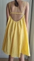 Жълта ефирна рокля H&M, XS, снимка 1