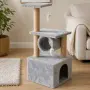 Драскалка за котки XL 90 см с къщичка и тунел, снимка 2