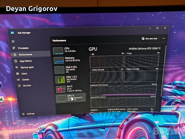 Мощен Геймърски Компютър / Ryzen 7 5800X / RTX 3060 Ti iChill / 16GB RAM / Водно охлаждане, снимка 5 - Геймърски - 55248573