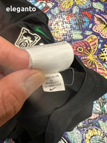 Оригинална Юношеска футболна тениска Nike Malaga CF 2018 2019  Away/Гостуваща , 158/170 размер , снимка 6 - Футбол - 53996508