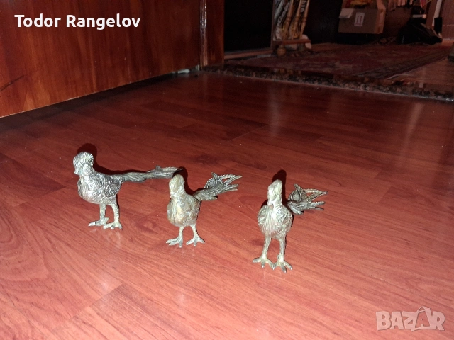 месингови пауни, снимка 2 - Статуетки - 54035754