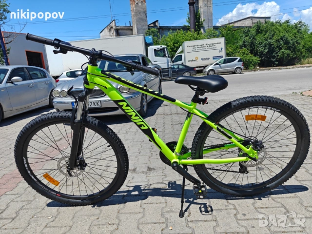 BG Алуминиев велосипед 27.5" NINJA жълт, снимка 6 - Велосипеди - 54864523