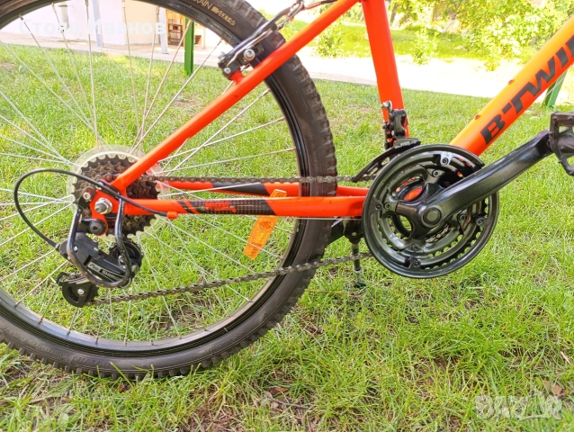 Детски велосипед B'TWIN Rockrider 500 24 цола с 18 скорости, снимка 4 - Велосипеди - 54836612
