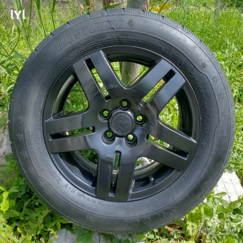 Джанти с гуми VW 15" ЦО 57.1мм 5х100, снимка 2 - Гуми и джанти - 54740178
