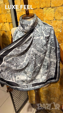 Dior ⚜️ Chanel ⚜️ Hermes ⚜️Дамски Шалове, снимка 7 - Шалове - 54780360