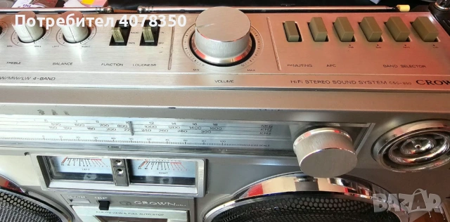 CROWN CS-850, снимка 4 - Радиокасетофони, транзистори - 54377915