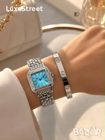 Cartier 🤍 Дамски Часовник + Гривна 