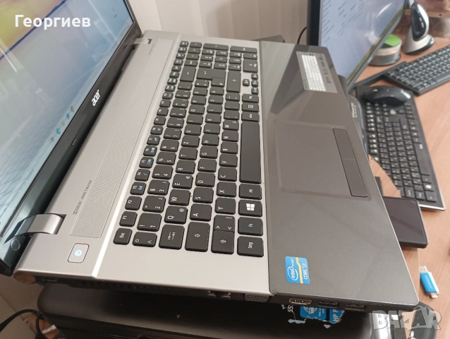 Лаптоп Acer Aspire V3-771 - 17,3", снимка 5 - Лаптопи за дома - 54764399